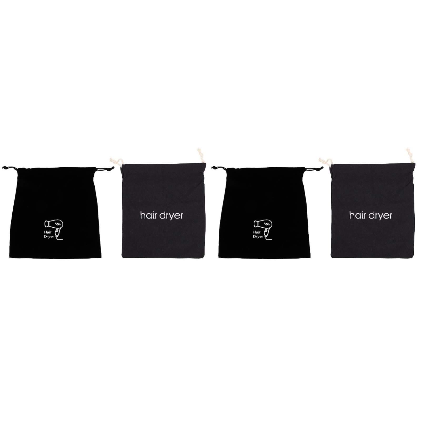 Bolsa de almacenamiento para secadora de pelo impermeable a prueba de polvo 4 unidades 13x11.81 pulgadas