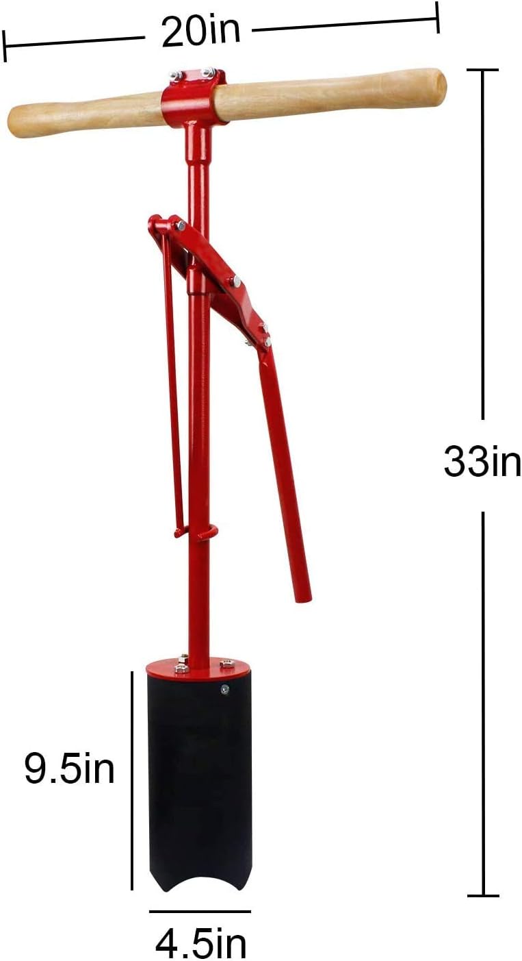 Crestgolf Lever Action Hole Cutters for Golf Greens, Steel Scalloped Blade