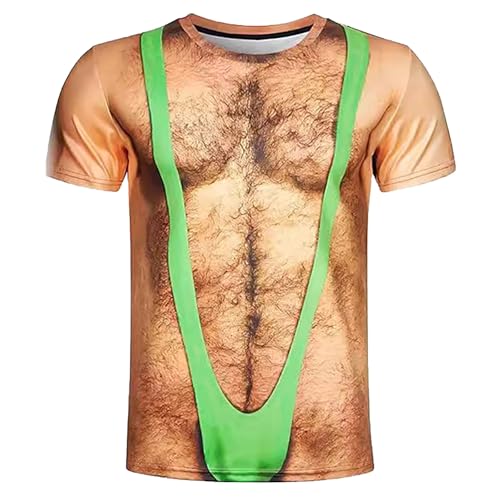 Muskelshirts Herren Lustige T Shirts Muskel Männer Shirt Sommer T-Shirt Fun Oversized Tshirt