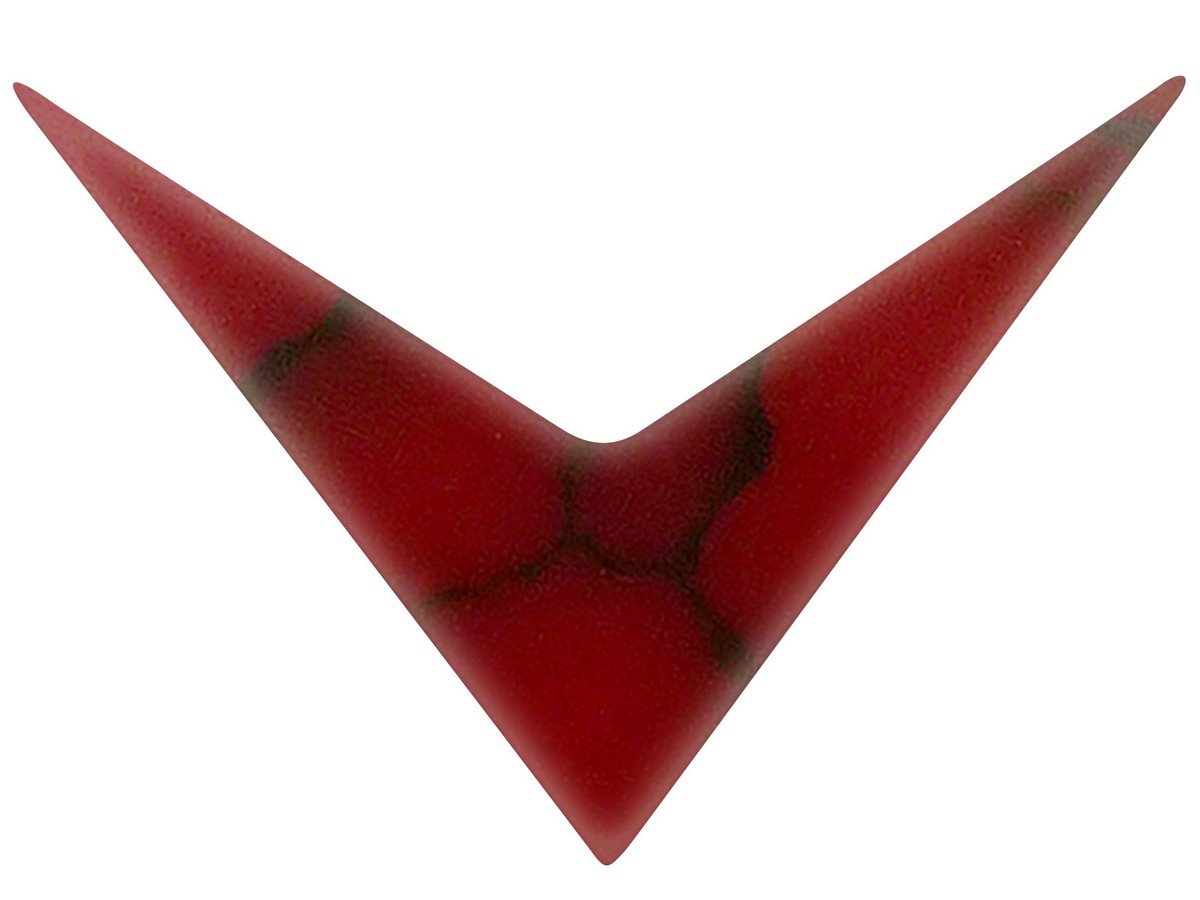 Incudo Precision IP002260 20mm Pointed Chevron Inlays - Bloody Basin Jasper (Pack of 10)