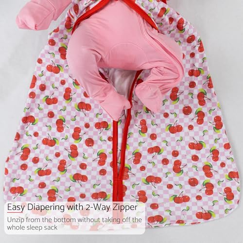 Image of LollyBanks Sleep Sack, 100% Cotton Neutral Baby Sacks, 0.5 TOG Sleep Sacks Lightweight with 2-Way Zipper