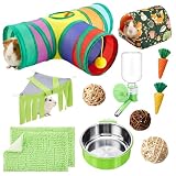 Sonwyoung Guinea Pig Starter Kit, 12-Piece Cage Set,Stylish Style,Green
