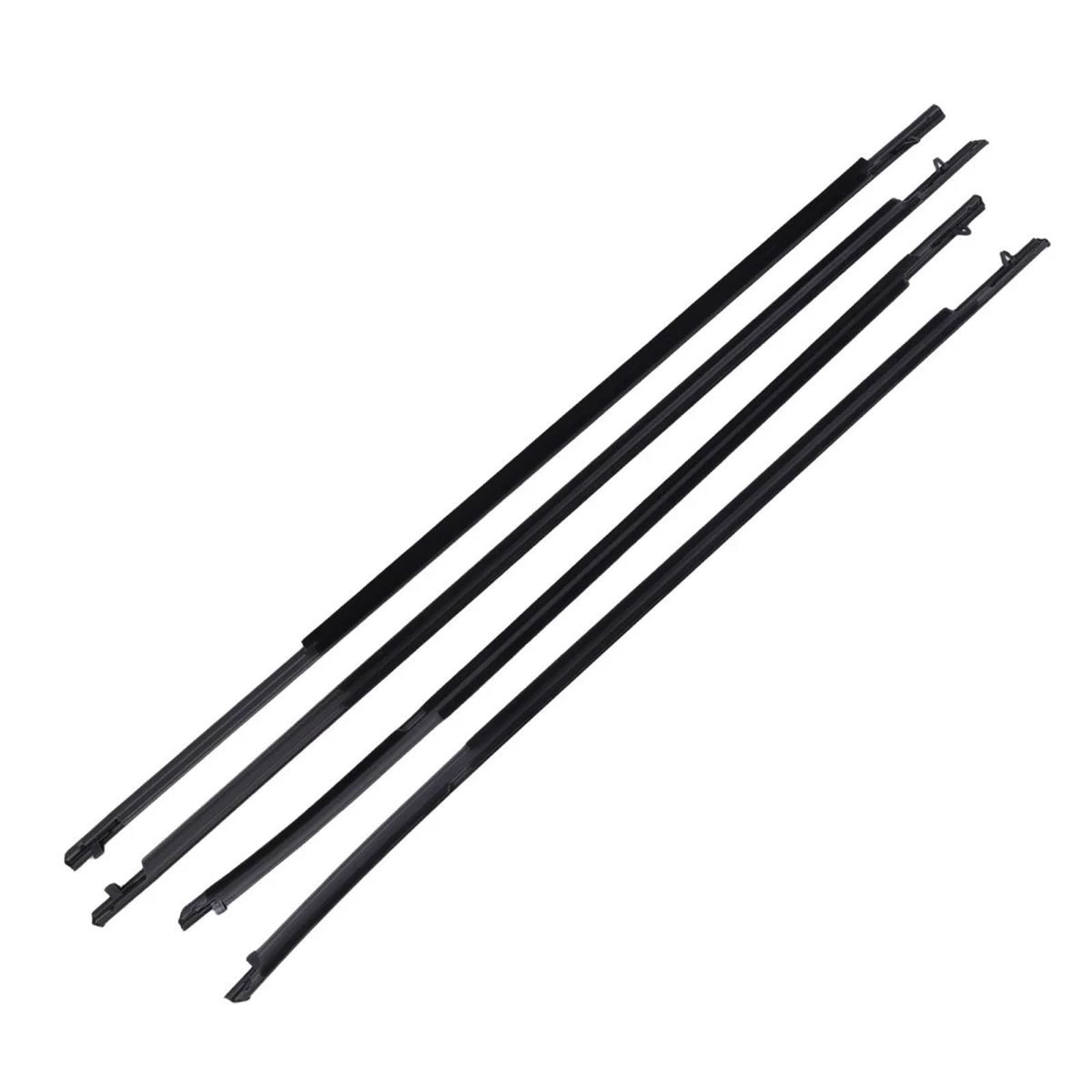 Trfbd One Color 4Pcs Car Window Weatherstrip Chrome For Toyota For Harrier 2021+ 75720-0E150 75710-0E150 75740-0E150 75730-0E150 Rubber