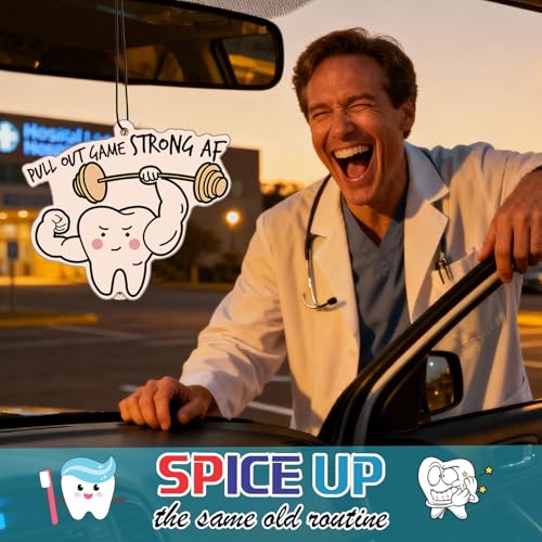 Image of Siifert 24 Pcs Funny Dental Office Decor Dental Hygienist Air Freshener Car
