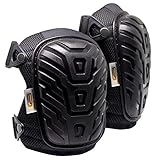 Knee Pads for Work Construction and Flooring – Professional Protective Gear with Soft Gel Cushion and Adjustable Double Straps – Comfort and Safety for Heavy Duty Work, Gardening – Fits Men and Women