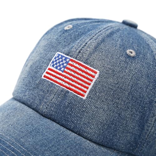 Image of XYIYI Vintage Washed Distressed Baseball Cap Adjustable Cotton Dad Hat for Women Men