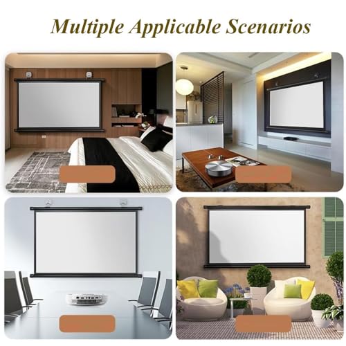 Pantalla Manual Retráctil para Proyector 72 pulgadas miniatura 2