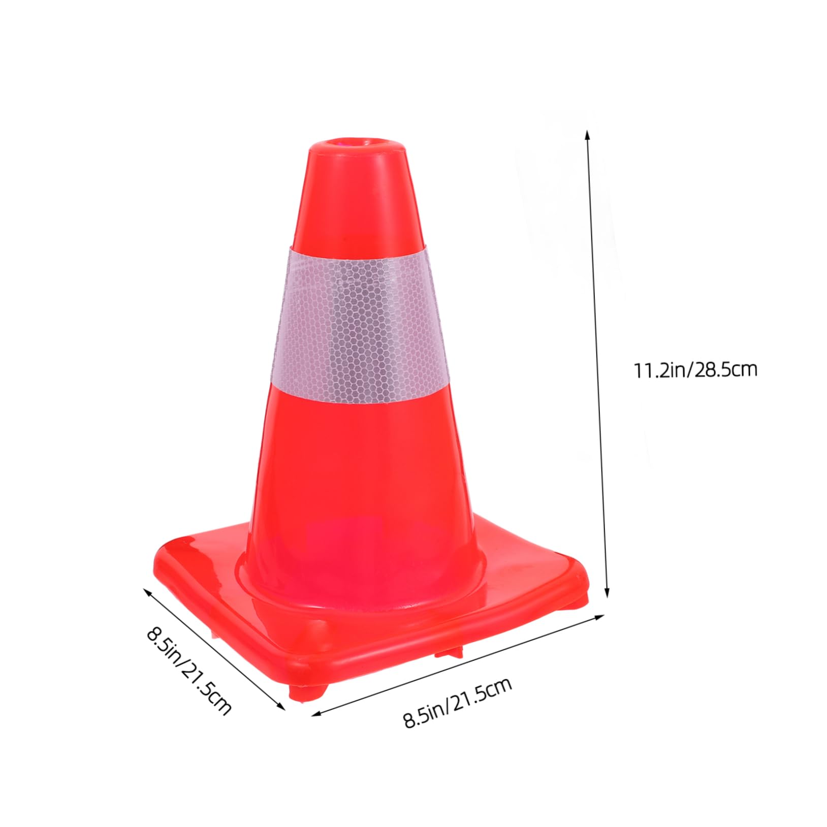 Cabilock Cono de Tráfico Banda Reflectante Conos de Plástico Señalización Vial Seguridad en Obras