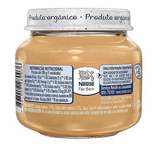Papinha Orgânica, Banana, Naturnes, 120g