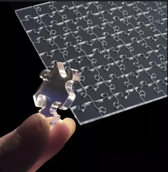 280 Peças De Quebra-cabeça De Acrílico Quebra-cabeça Transparente