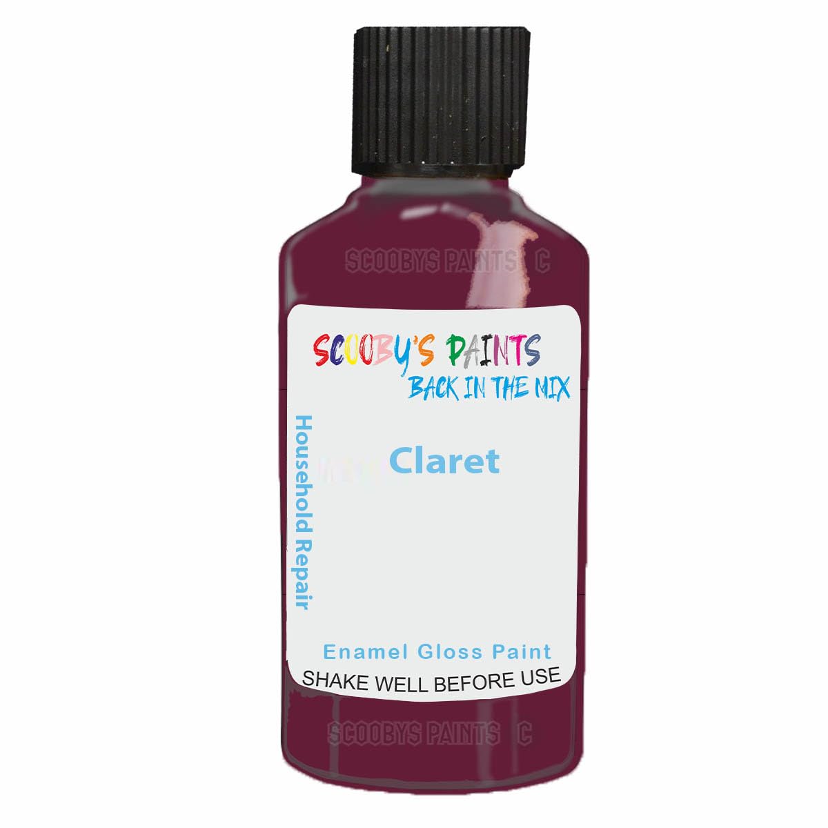 Scoobys Paints Back In The Mix Claret Enamel Touch Up Paint 30Ml For Kitchen Appliances & Bathroom (Claret)
