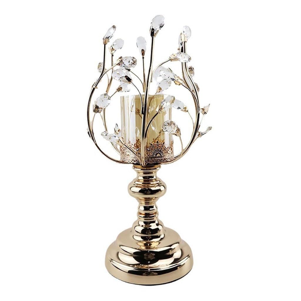 Candlesticks Holders Nordic Home Dining Table Candlestick Ornaments Modern Crystal Metal Decoration Candle Holders for Candlesticks