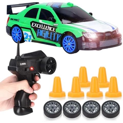 Liberty Imports RC Drift Car 1/24 2.4GHz 4WD Remote Control Sport Racing On-Road Vehicle with LED Light, Batteries and Drift Tires (Style 3) Cover