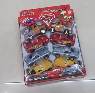 مجموعة سيارات وشاحنات لعبة من الجمود، متعددة الألوان (8 قطع) بلاستيك خمات عاليه الجوده لعبه عربيات مسليه للاطفال اولاد وبنات