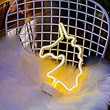Luz Letrero de Neón Unicornio, Iluminación de Decoración para Dormitorio Fiesta Cumpleaños Navidad