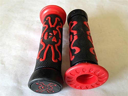 Miniatura 3 de XKMT-Skull Grips RED QUAD Compatible con KAWASAKI POLARIS SEADOO WATERCRAFT BOMBARDIER JET SKI FOREMAN RECON RINCON Brute Force Prairie ATV BRUIN