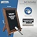Better Office Products Framed Tabletop Chalkboard Sign, 9.5