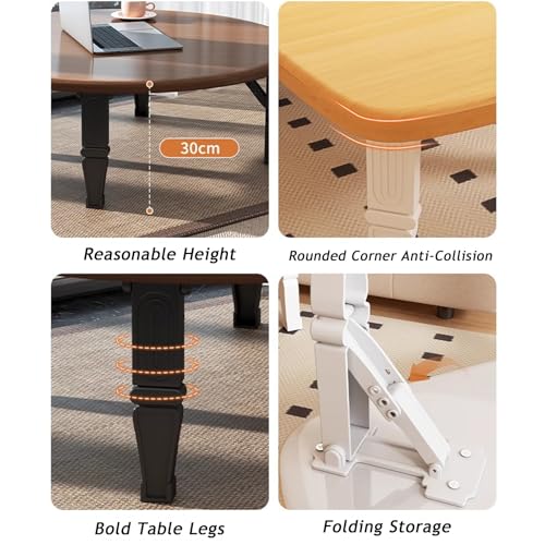 Table basse carrée pliante japonaise pour optimiser l'espace des petits salons - 6
