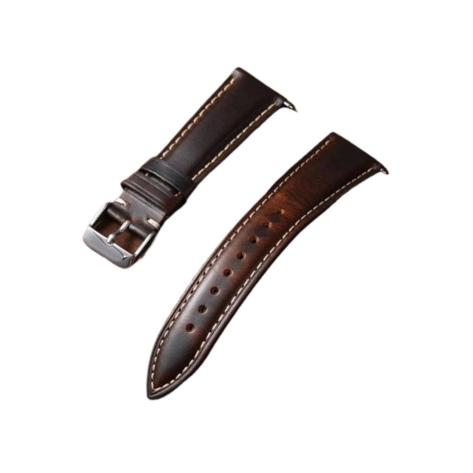 Correa de reloj de cuero genuino universal de liberacion rapida de 22mm 6