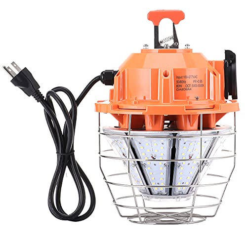80W LED Temporary Job Site Work Lights, 10,000LM 5000K Portable LED Hanging Construction Work Lights, Lighting for Construction, ETL Certified, UL Listed,AC 100-277V,Plug-n-Play 80W LED Temporary Job Site Work Lights, 10,000LM 5000K Portable LED Hanging Construction Work Lights, Lighting for Construction, ETL Certified, UL Listed,AC 100-277V,Plug-n-Play
