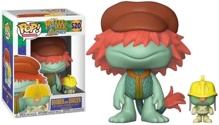 Funko Fraggle Rock - Boober with Doozer + Pop Protector: Jim Henson Retro Pop! TV Vinyl Figure (Gift Set Bundled with ToyBop Brand Box Protector Collector Case)