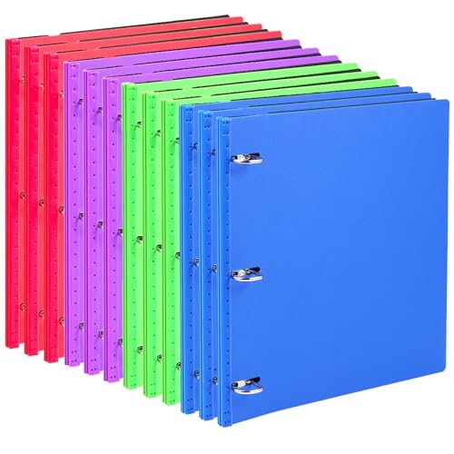 Classeurs extensibles anti encombrement WOT I | Lot de 12 classeurs 3 anneaux violets