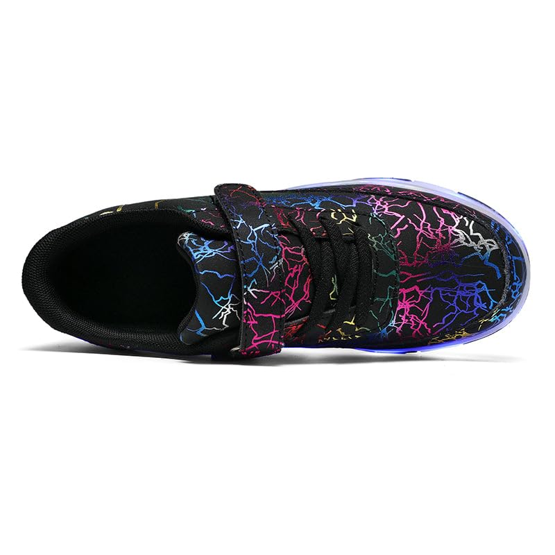 HUSKSWARE Rollschuhe verstellbar Jugend Schuhe mit Rollen Schwarz Weiß 28-40 EU