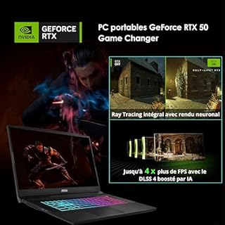 MSI Katana 15 HX B14WGK-018FR : Intel Core i7-14650HX - 16GB DDR5 (2x8gb) - SSD 1TB NVMe PCIe - Nvidia RTX 5070 8GB GDDR7-15,6' Full HD+144Hz - Windows 11 Famille - Clavier Gaming 4-Zone RGB