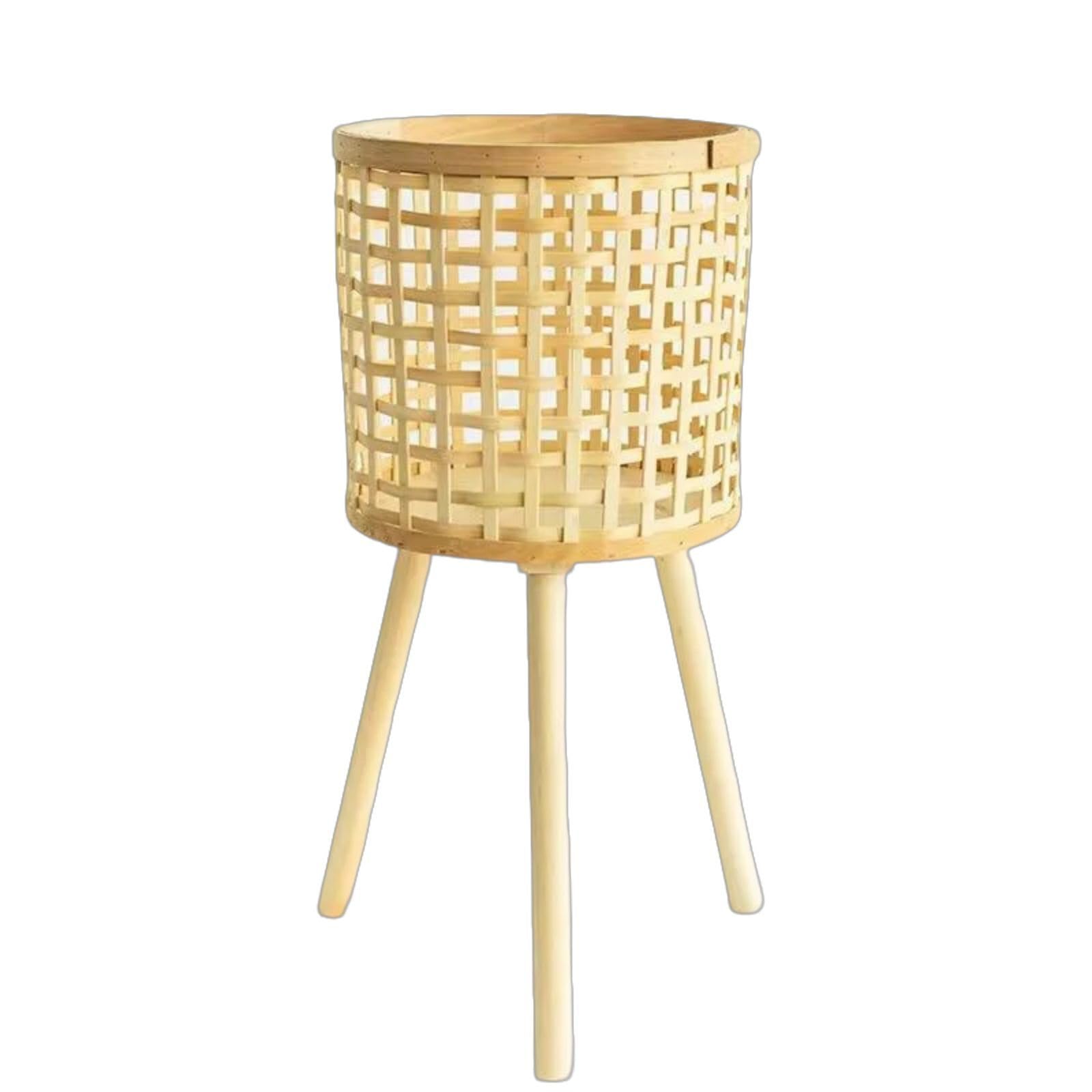 Hsioluted Sun Resistant Woven Plant Basket Container with Abundant Space for Home Balcony Gardening Enthusiasts Outdoor Space Decoration