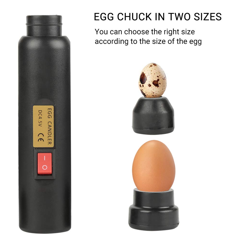 Aramox Lampe Pour Mirer Les Oeuf Testeur de D'oeuf, Egg Candler Tester, Lampe de Bougie à LED Froide Haute intensité, Rechargeable pour Tous Types Oeuf Couveuse ou Incubateur Surveiller le Développeme