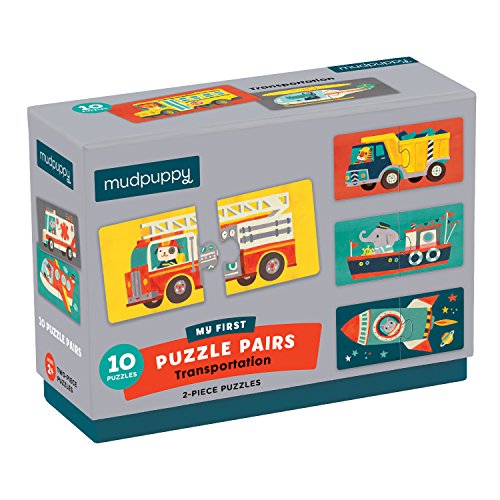Mudpuppy Transportation My First Puzzle Pairs