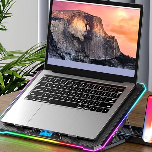 Base para Laptop Gaming Zunate con 10 Ventiladores RGB miniatura 5