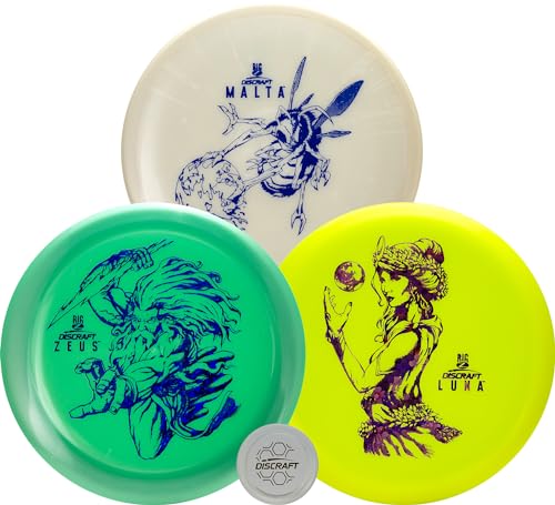 Paul McBeth Big Z Three-Pack Disc Golf Set - Zeus, Malta, Luna - Unique Colors/Foils Combinations