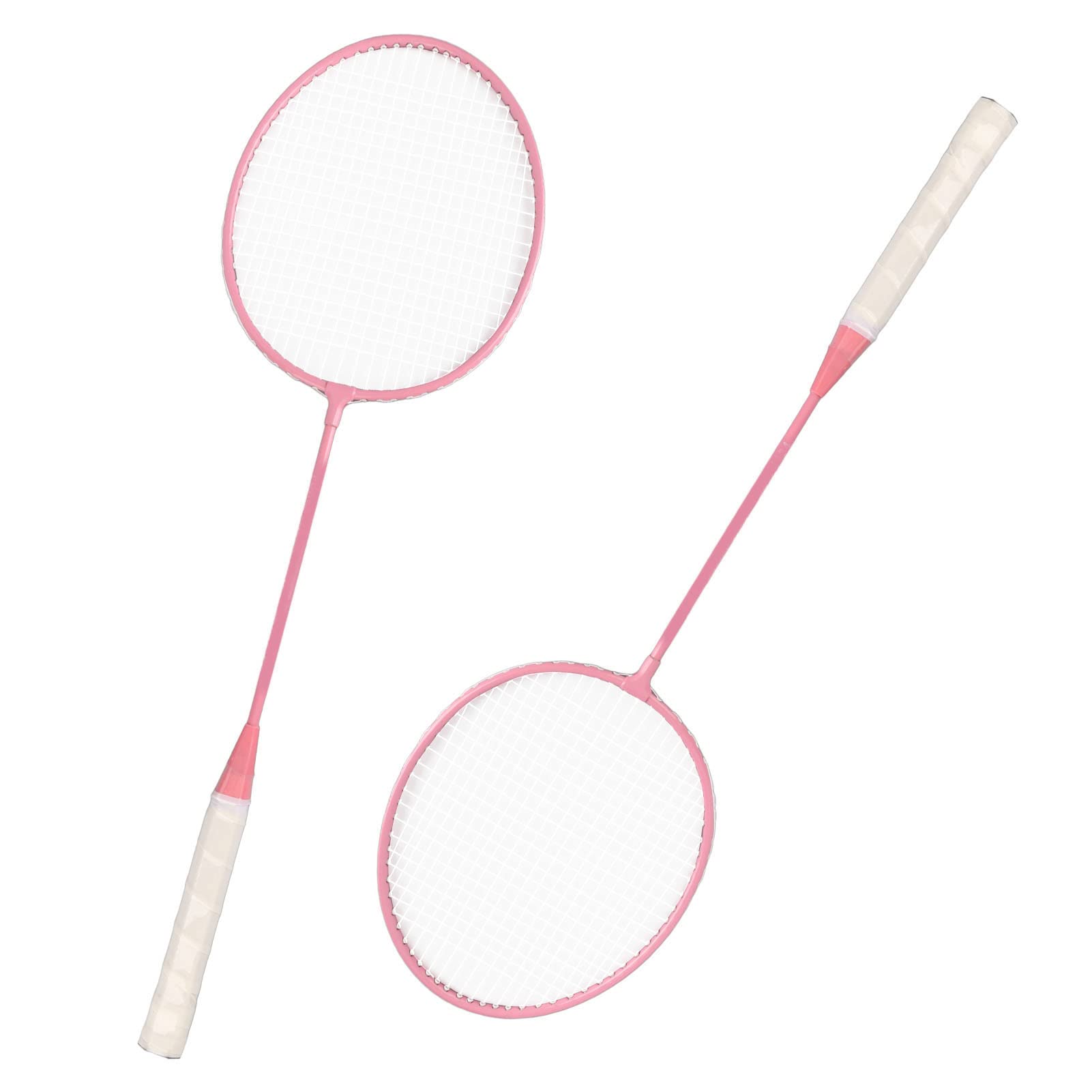Set da Badminton per 2 Giocatori, Racchette in Lega di Ferro da 355 G, con Custodia e 3 Volani, per Allenamento in Giardino e Divertimento All'aria Aperta in famiglia.
