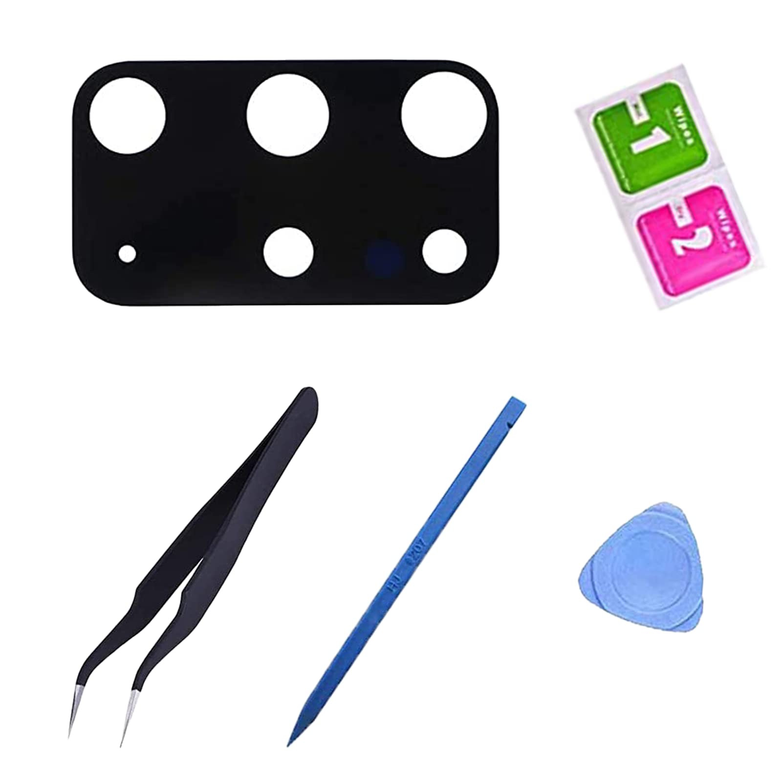 Galaxy S20+ Back Rear Camera Glass Lens Cover Replacement with Pre-Cut Tape for Samsung Galaxy S20+ G985 6.7
