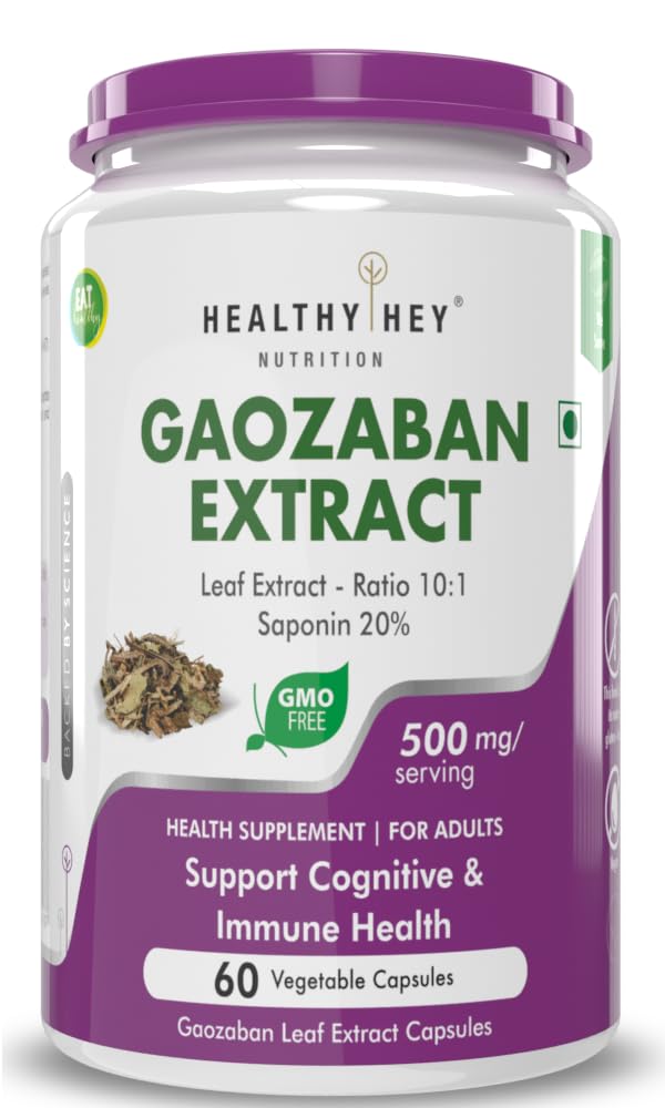 HealthyHey Gaozaban leaf extract 10:1, 500mg serving, 60 vegetable capsules (B09MP7P8Z7) Amazon Price History, Amazon Price Tracker