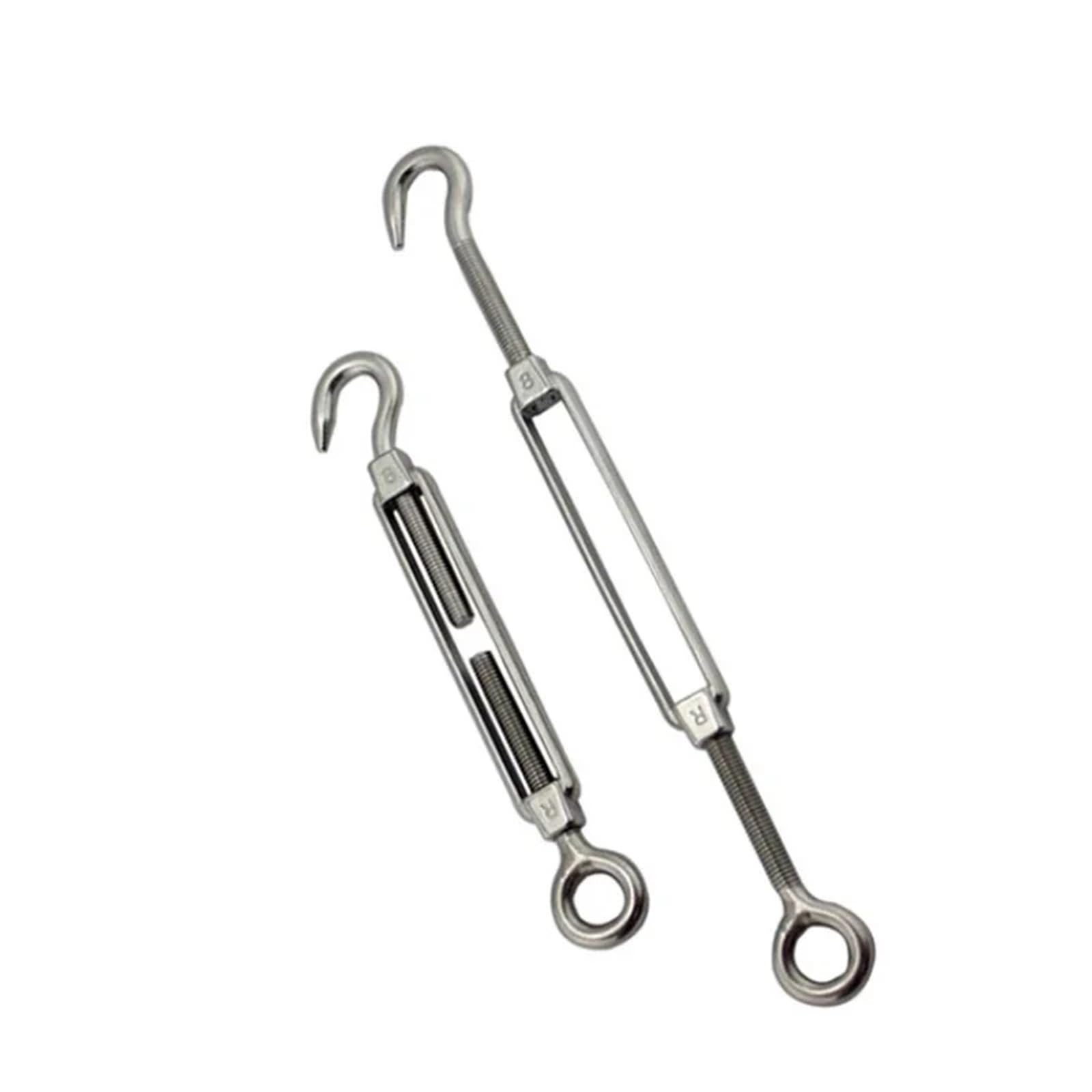 Turnbuckle Wire Tensioner Napinacz drutu ze stali nierdzewnej, zestaw 5 sztuk, różne rozmiary(M4)