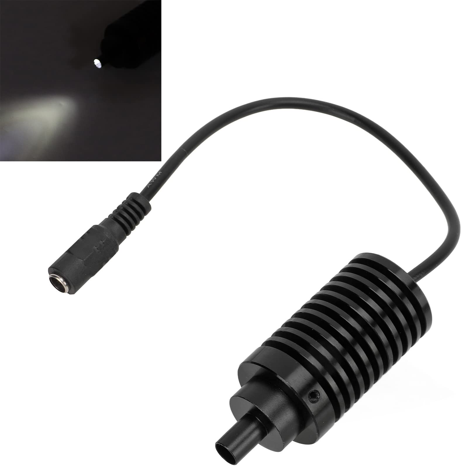 Lampada per Microscopio a LED Lampada per Microscopio Industriale Luce Coassiale per Microscopio Luce Spot Coassiale Ad Alta luminosità per Microscopio a Fibra Ottica (WHITE)