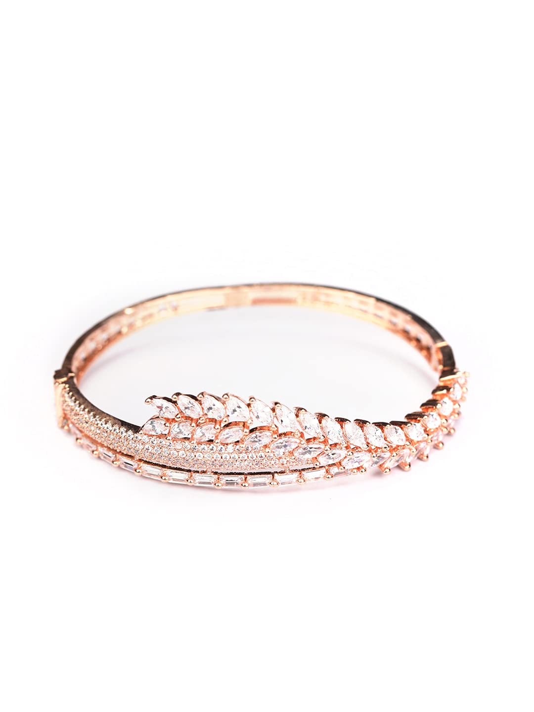 See full amazon price history chart for Priyaasi Elegant American Diamond/AD Bracelet for Women | Fashionable & Trendy | Kada Style Leaf Design Girls Bracelet | Rose Gold Bracelet with Interlock Closure | Onesize - 2.6 Priyaasi Elegant American Diamond/AD Bracelet for Women | Fashionable & Trendy | Kada Style Leaf Design Girls Bracelet | Rose Gold Bracelet with Interlock Closure | Onesize - 2.6 (B09HXT2N99) Amazon Price History, Amazon Price Tracker