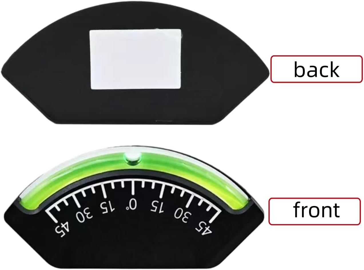 Inclinometer Camper Level Bubble, Stick On Levels for RV TrailerOff-road vehicles, ships, trailers Gauge for Accurate Parking and Setup