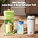 Tastyle Single Serve One Cup Coffee Maker, for K Cups and Grounds, Mini Coffee Maker with Portable Handle, 6 to 12 Oz Brew Size, for Travel, Camping, Office, RV and Dorm, 120V, Lime Green