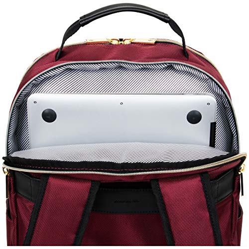 Kenneth Cole REACTION Women's Chelsea 15" Laptop Bag Computer Bookbag for Work, School, College, Nurse, Travel Daypack Purse Backpack, Burgundy - Image 7