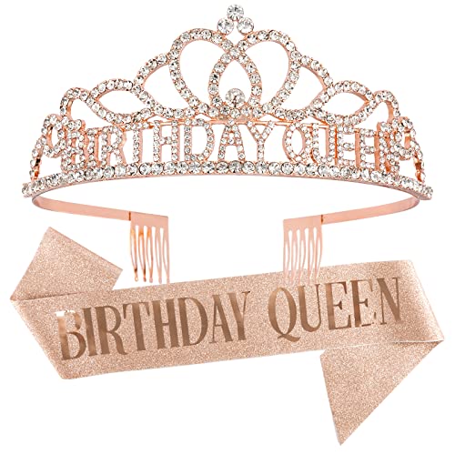 Corona de reina para fiesta de cumpleaños de mujer y banda elegante para fotos de gala