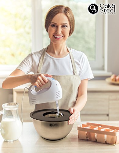 COOK WITH COLOR Set 18 Ciotole In Acciaio Con Coperchi, Rame E Oro, Impilabili - 5