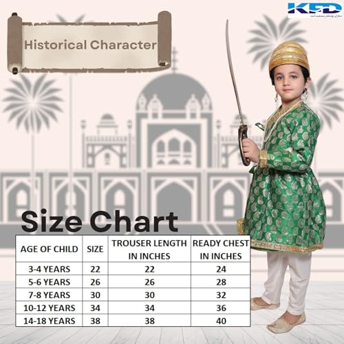Image of Kaku Fancy Dresses National Heros Freedom Fighters Costumes for Boys & Girls | Independence Day Republic Day Fancy Dress for Schools Plays & Competition | Role Play Politician Costume For Kids