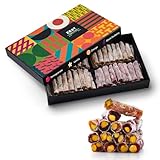 Turkish Delight by Zest Delites, Luxury Vegan Snacks with 30% Pistachio, Traditional Vegan Gift Basket, Turkish Delight Candy, Orange, Pomegranate, Vanillin, Black Mulberry, 8.82 oz