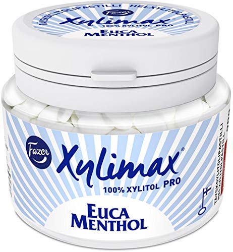 Fazer Xylimax Eucamenthol full xylitol Pastilles 10 Jars of 90g