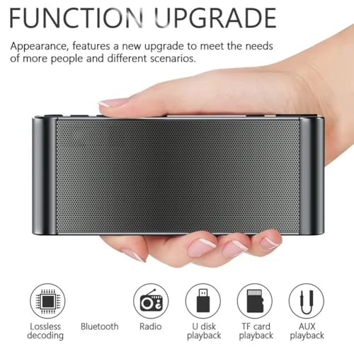 Haut-parleur en acier robuste avec microphone sans fil et USB