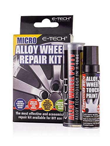 MP Essentials Micro DIY Car Vehicle Kerbed Damaged Restore Alloy Wheel Filler Putty and Touch Up Paint Stick Repair Kit (Metallic Silver)