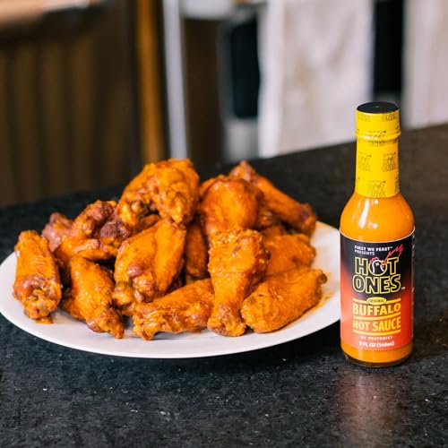 Image of Hot Ones Buffalo Sauce, Mild Hot Sauce With Flavors of Cayenne Pepper Mash, Molasses & Smoked Paprika, Made With All Natural Ingredients, 5 fl oz Bottle (1-Pack)